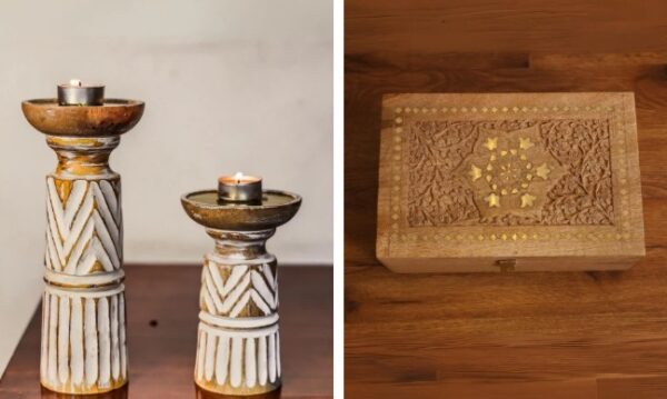 Sirohi Forest Flame Candle Stand Pack Of 2