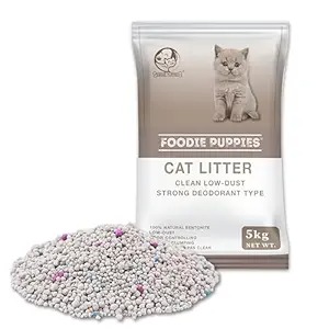 Foodie Puppies Natural Bentonite Cat Litter Sand 5Kg
