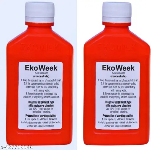 Eko Week Milk Analyser Cleaner NonToxic Cleaning Solution For Machines 200Ml