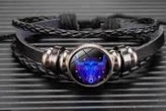 Zodiac Black Color Bracelet For Mens