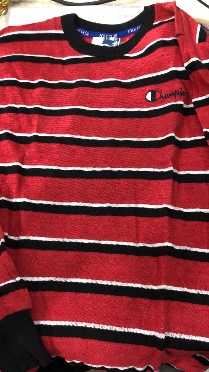 Red And Black Color Sweater For Men Size L