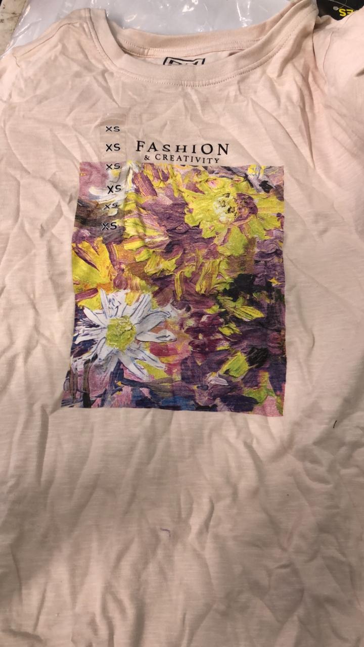 Dnmx Cream Color T Shirt For Girls Size Xs