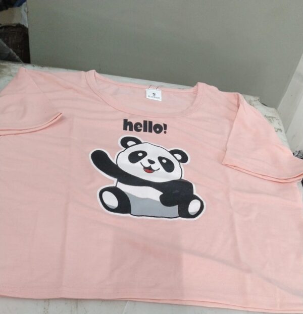 Peach Color Crop Top For Women Size S