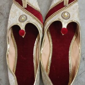 MenS Golden Premium Wedding Jutti Size 8