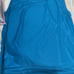 Men Solid Compression Flex Vest Blue Colour Size M
