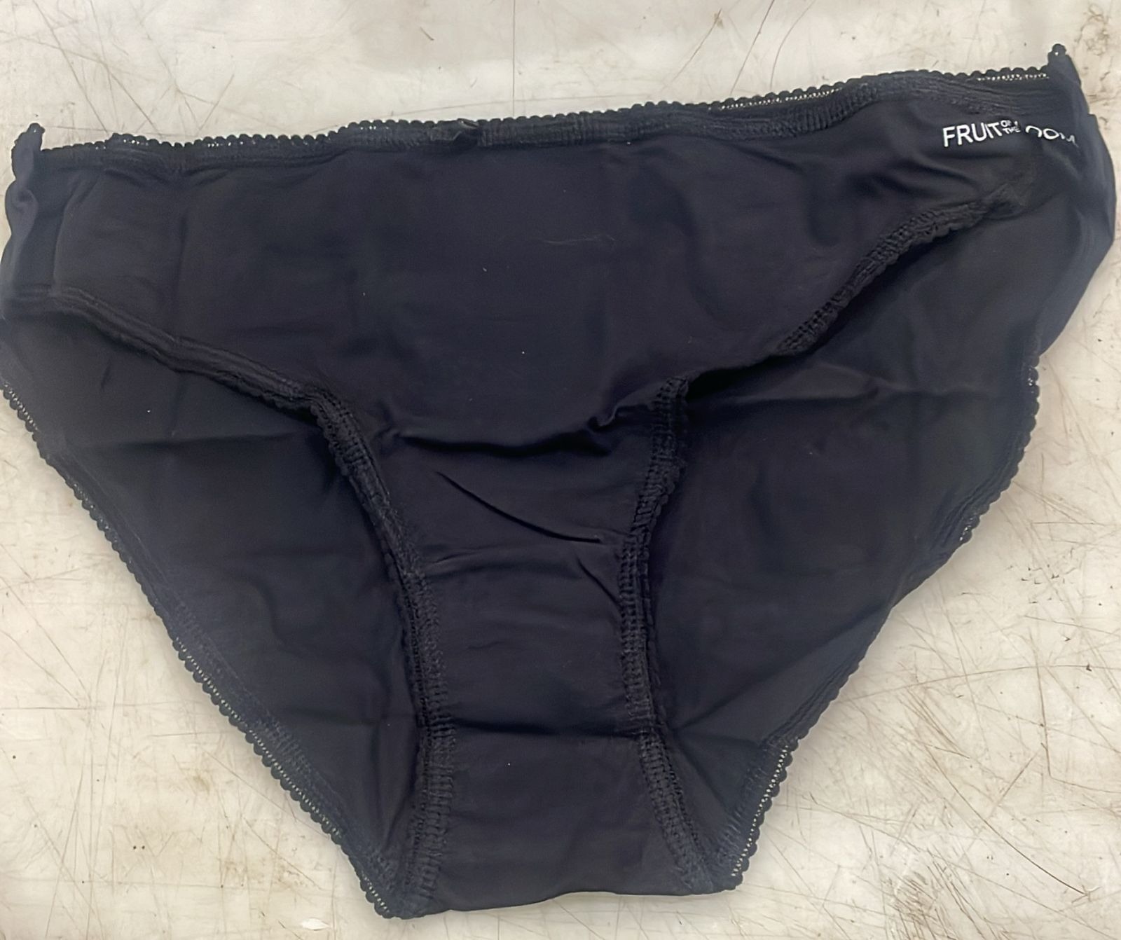 Fruit Of The Loom Women Black Color Panty Size Xxl