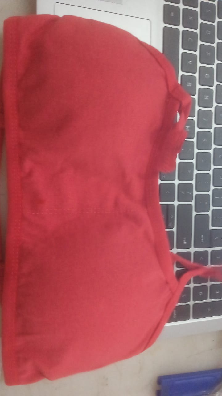 Woman Strap Fancy Padded Bra Pink Colour Size M