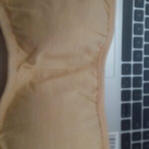 Woman Strap Fancy Padded Bra Cream Colour Size M