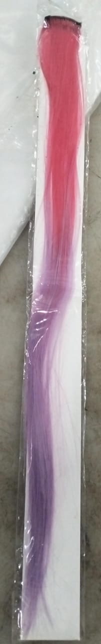 Baal Synthetic Straight Hair Extension Stripes For Women And Girls Multicolor