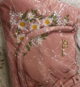 Women Handbag Peach Colour