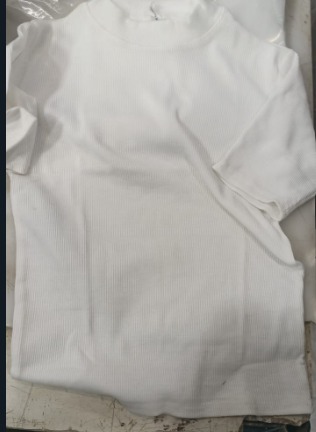 Women Top White Colour Size M
