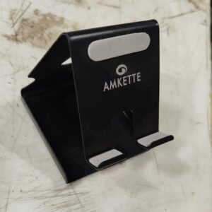 Amkette Ergo Black 2 In 1 Metal Phone Stand