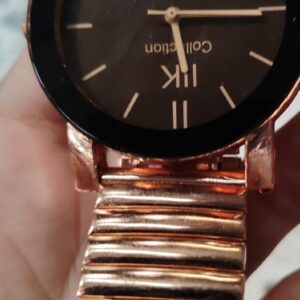 Gold And Black Color Bracelet Watch For Women