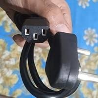 Nish Tech Power Cable Cord Desktops Pc Power Cable Iec Mains Power Cable 1Point5M Black