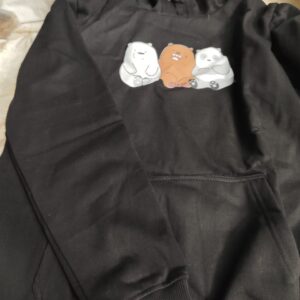 Glitzy Black Colour Hoodie For Women Size L