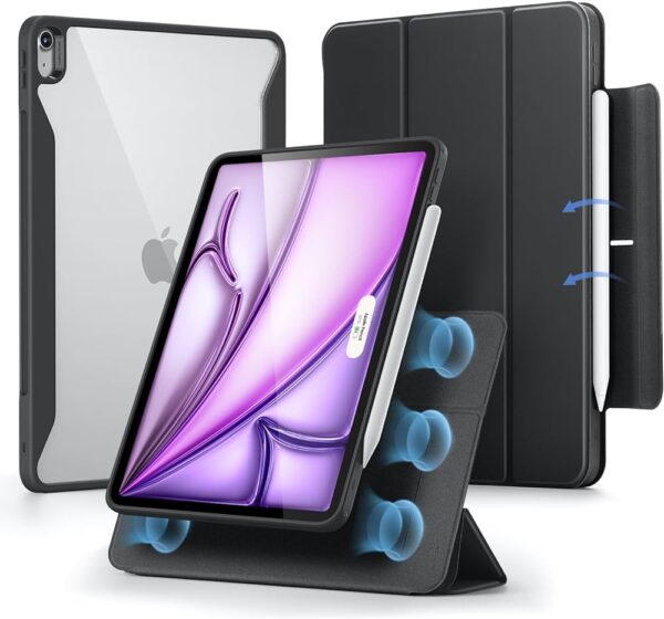 Shockproof Leather Case For IPad Air 13 Black Colour