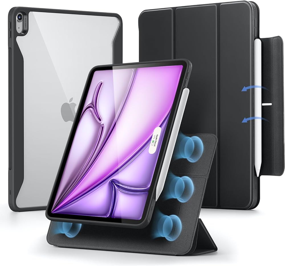 Shockproof Leather Case For IPad Air 13 Black Colour