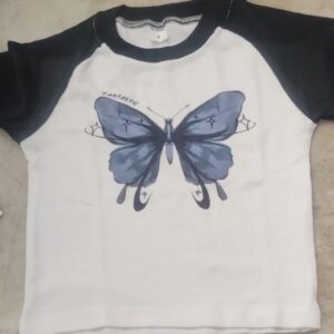 Top For Girl White And Black Size S