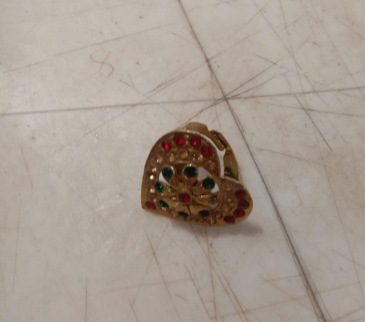 Heart Shaped Multicolor Ring For Women