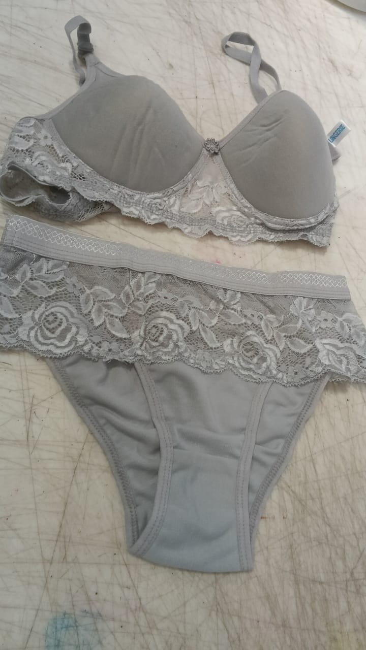 Women Grey Color Bra Size 30