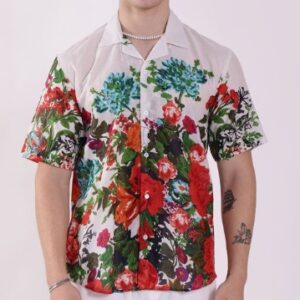 Rayon Bay Men Relaxed Floral Opaque Printed Casual Shirt Multicolour Size M
