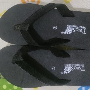 WomenS Daily Use Comfortable Stylish Sandal Type Slippers Black Size 7