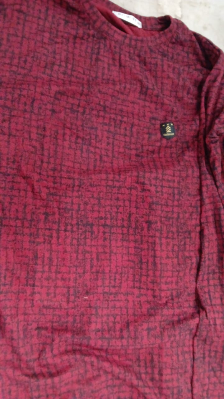 T Shirt For Men Colour Red Size Xxl