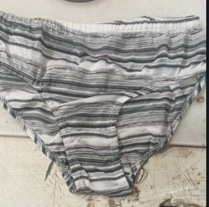 Women Panty White Black Colour Size M
