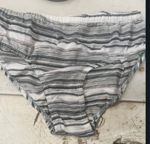 Women Panty White Black Colour Size M