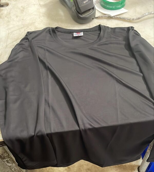 Men Black Color T Shirt Full Sleeve Size M