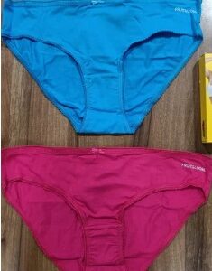 Fruit Of The Loom Flex Mini Sky Blue And Dark Pink Panty Size L Pack Of 2