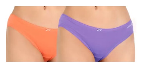 Fruit Of The Loom Lavender And Orange Panty Size M Pack Of 2