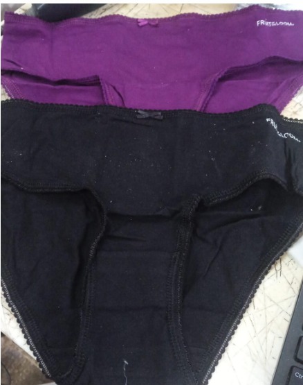 Fruit Of The Loom Black And Wine Panty Size M Pack Of 2