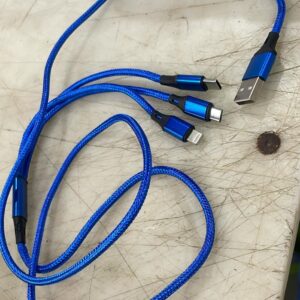 Blue Color 3 Type Of Usb Data Cable