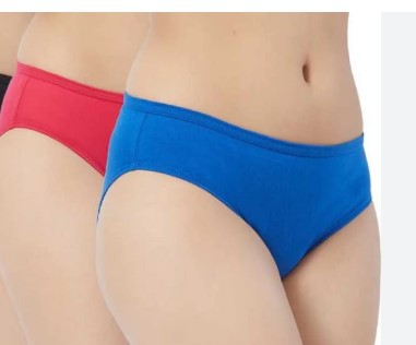 Fruit Of The Loom Pink And Blue Panty For Women Size Xl Pack Of 2