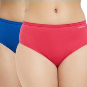 Fruit Of The Loom Pink And Sky Blue Panty For Women Size Xl Pack Of 2