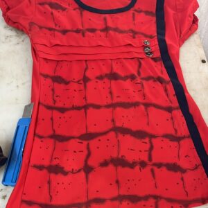 Kid Girls Floral Red Colour Top Size 8 Years