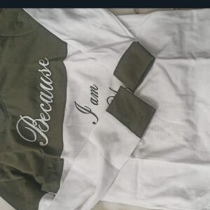 Kids T Shirt White Green Colour Size 45 Year