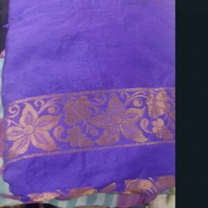 Women Saree Blue Printed