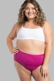 Fruit Of The Loom Women Pink Color Briefs Size L