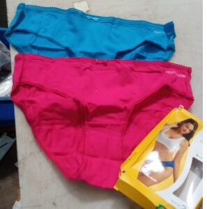 Fruit Of The Loom Womens Panty Sky Blue And Rani Pink Pack Of 2 Size L