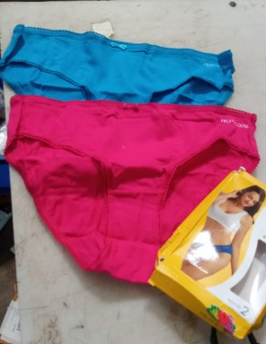 Fruit Of The Loom Womens Panty Sky Blue And Rani Pink Pack Of 2 Size Xl