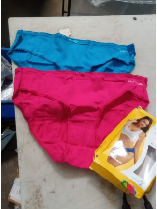 Fruit Of The Loom Womens Panty Sky Blue And Rani Pink Pack Of 2 Size Xl