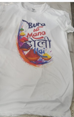 Men T Shirt White Colour Size M