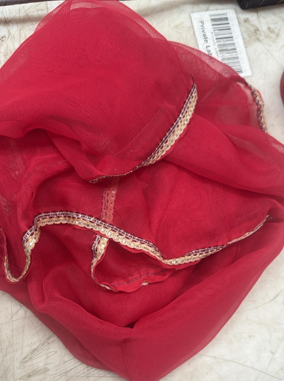 Women Dupatta Pink Color