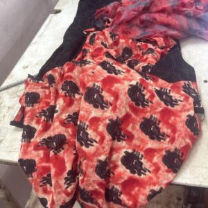 Kids Girl Black And Red Color Suit With Dupatta Size 7 To 8 Year Kids Girl