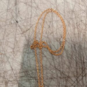 Rose Gold American Diamond Pendant And Chain For Women