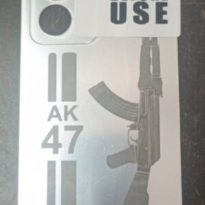 Silver Ak47 Back Glass Guard For Oppo A3 Pro 5G