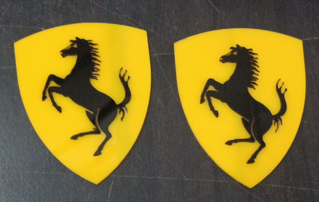 Ferrari Logo Sticker 2 N For All Type Mobile