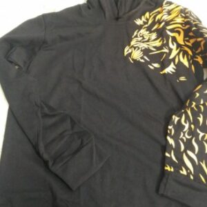 Men Black Printed Sweatshirt Size 36